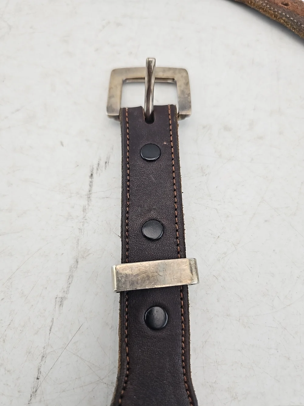 Santa Fe Brown Distressed Leather Western Belt